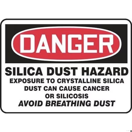Accuform OSHA DANGER SAFETY SIGN SILICA DUST MCHG137VP MCHG137VP